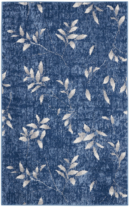 Calvin Klein River Flow RFV03 Navy Ivory Contemporary Power-loomed Rug