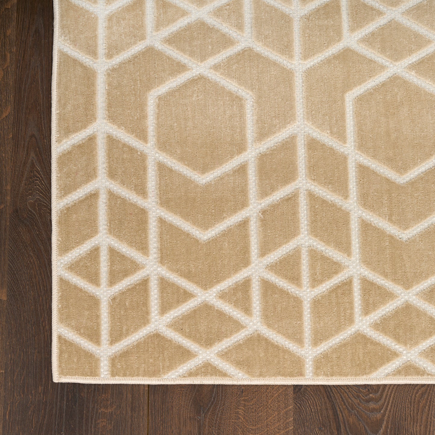 Nourison Home Washable Charm  Beige Ivory  Contemporary