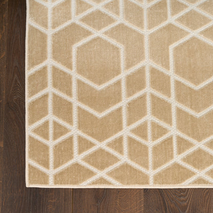 Nourison Home Washable Charm  Beige Ivory  Contemporary