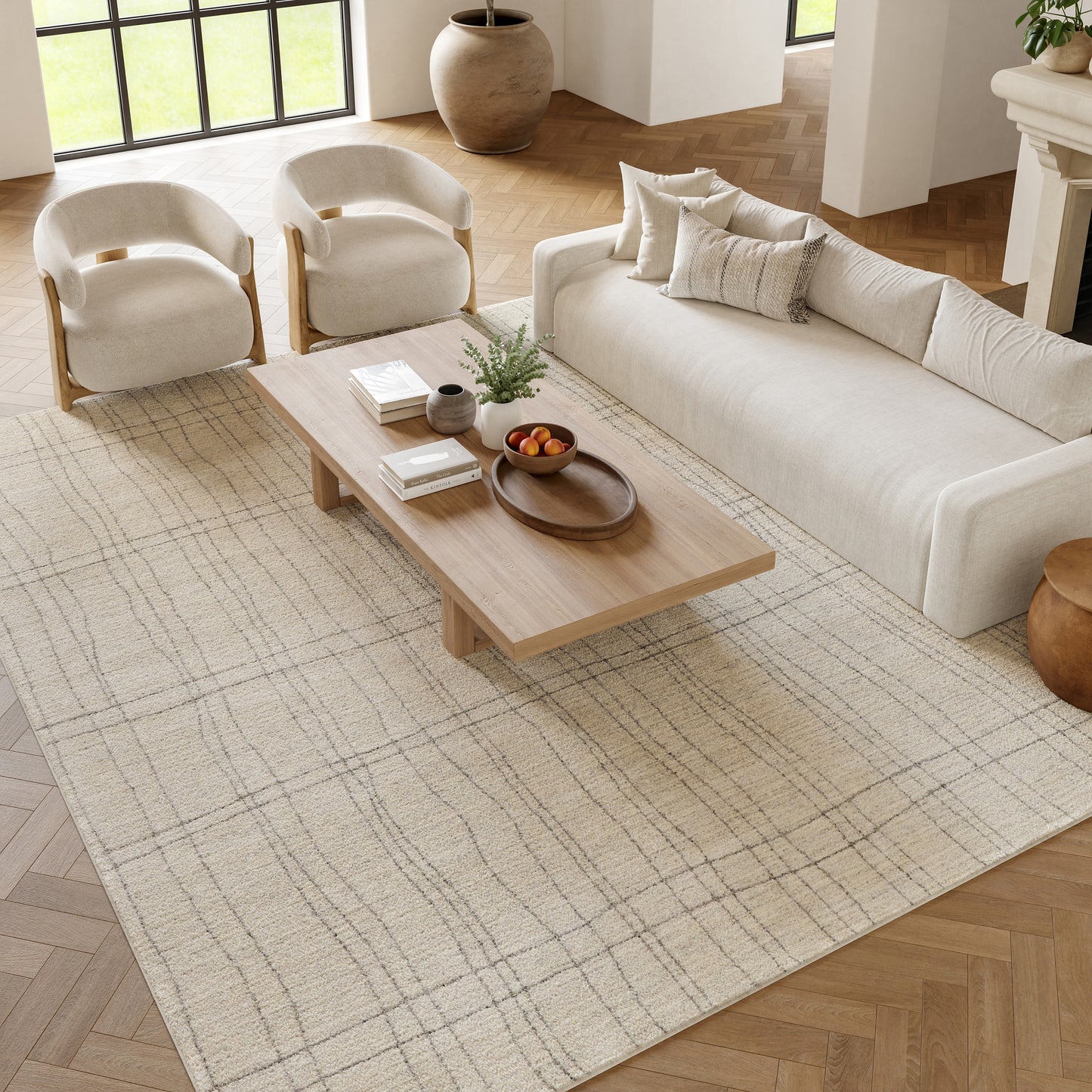 Nourison Home Andes  Ivory Grey  Contemporary