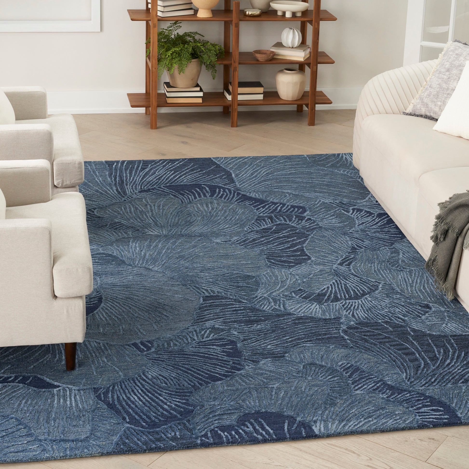 Nourison Home Avra  Blue  Contemporary