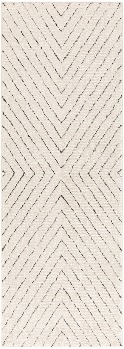 Nourison Home Modern Comfort MNC01 Ivory Black Contemporary Power-loomed Rug