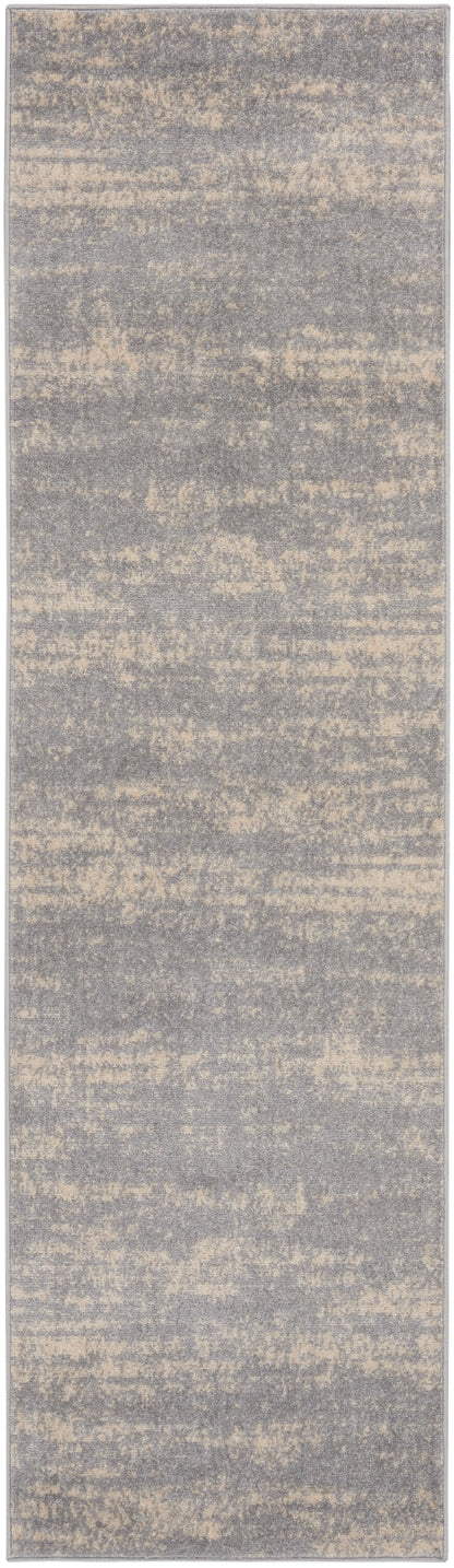Nourison Home Nourison Essentials NRE03 Grey Beige Contemporary Power-loomed Rug