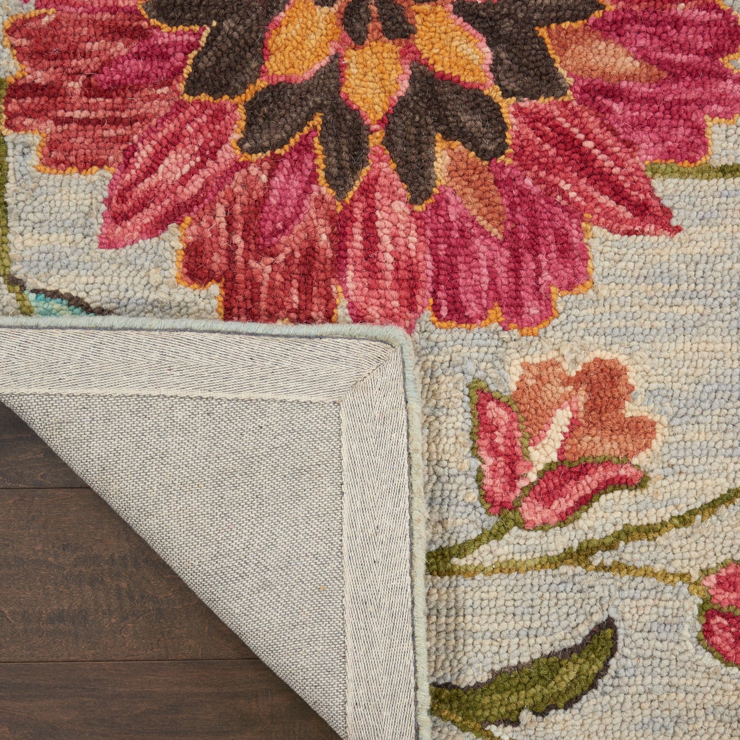 Nourison Home Bahari  Grey Multicolor  Contemporary