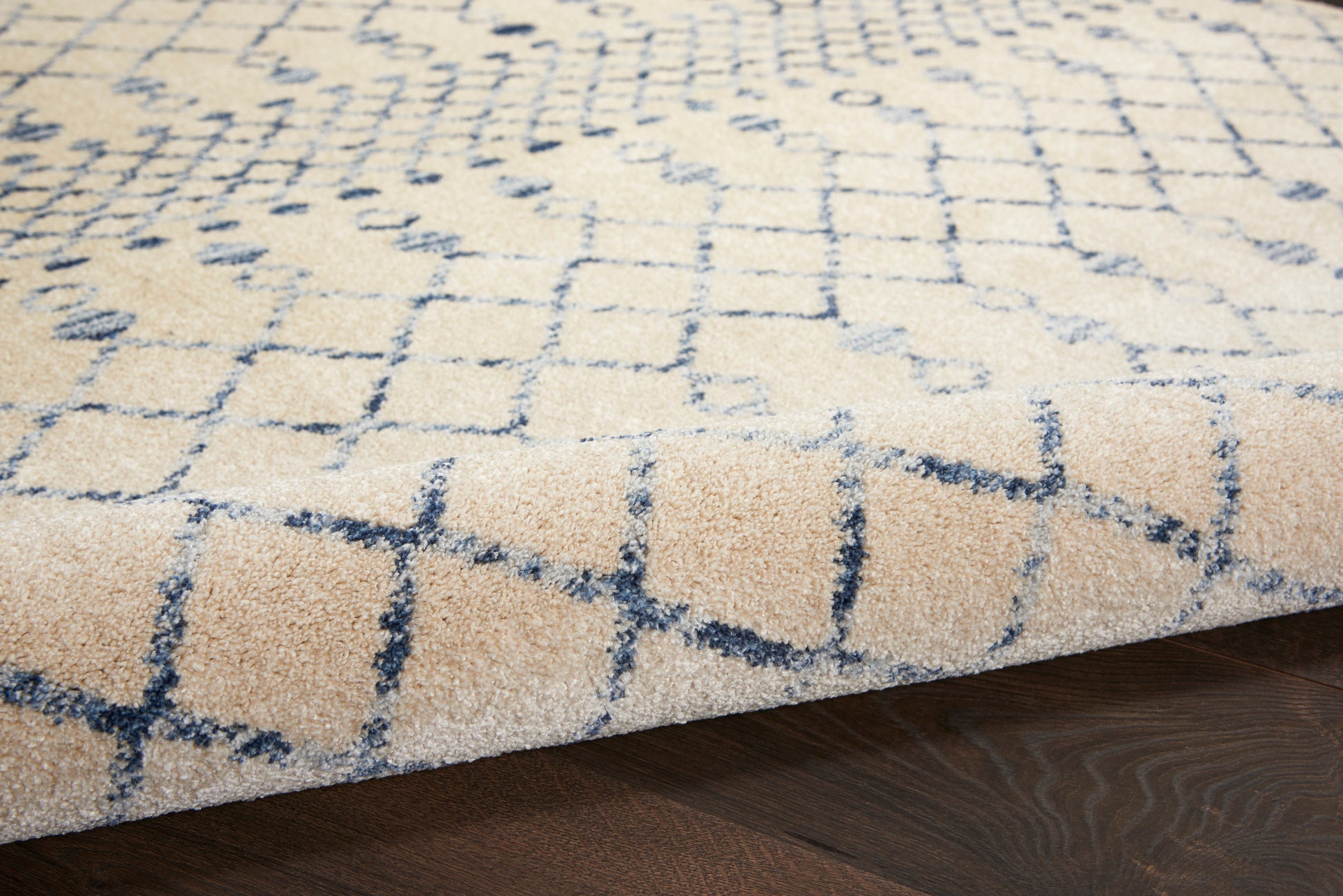 Nourison Home Palermo  Beige Blue  Contemporary