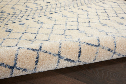 Nourison Home Palermo  Beige Blue  Contemporary