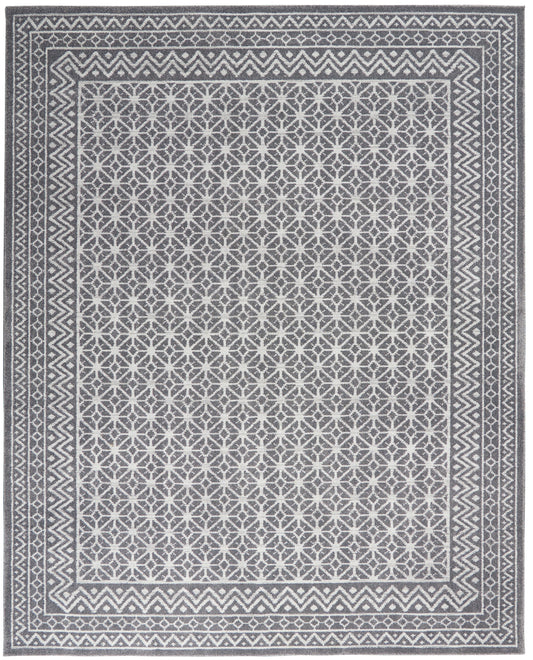 Nourison Home Palermo  Charcoal Silver  Contemporary
