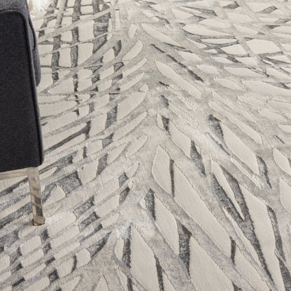 Nourison Home Rustic Textures  Ivory Grey  Contemporary