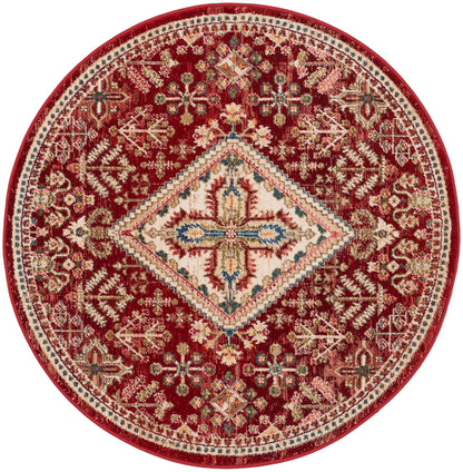 Nourison Home Karisma KAR02 Brick Ivory Traditional Power-loomed Rug