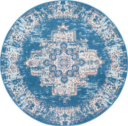 Nourison Home Grafix GRF14 Blue Transitional Power-loomed Rug