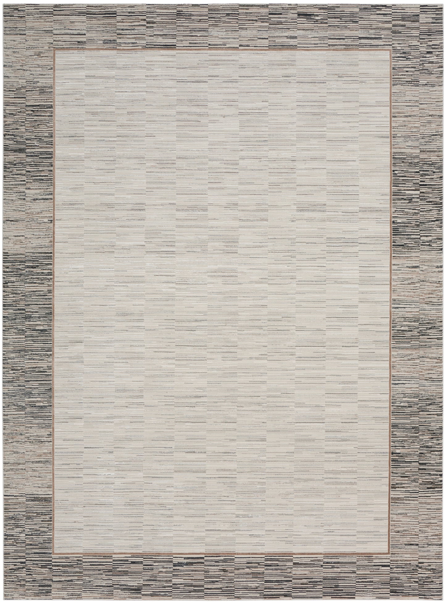 Nourison Home Desire DSR02 Grey Black Contemporary Power-loomed Rug