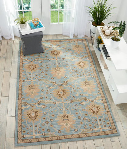 Nourison Home Jazmine  Blue  Traditional