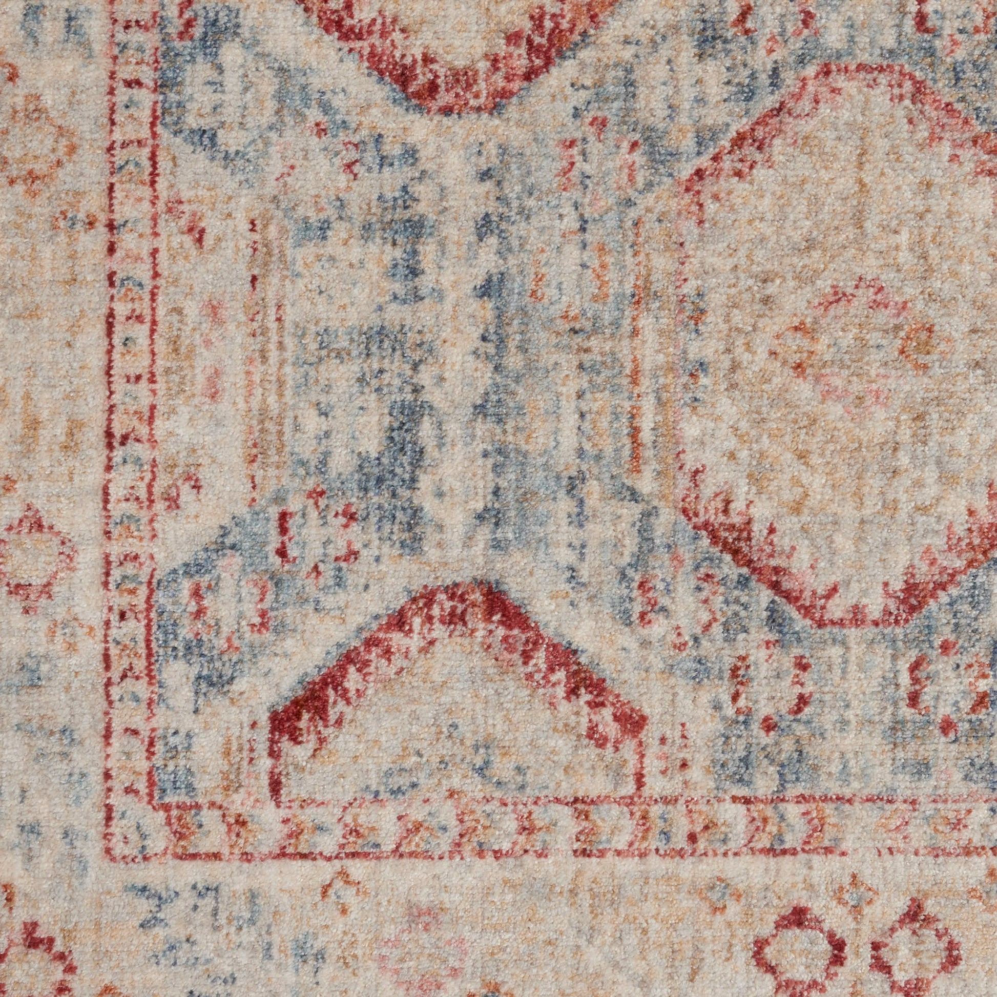 Nourison Home Homestead  Light Blue Multi  Traditional