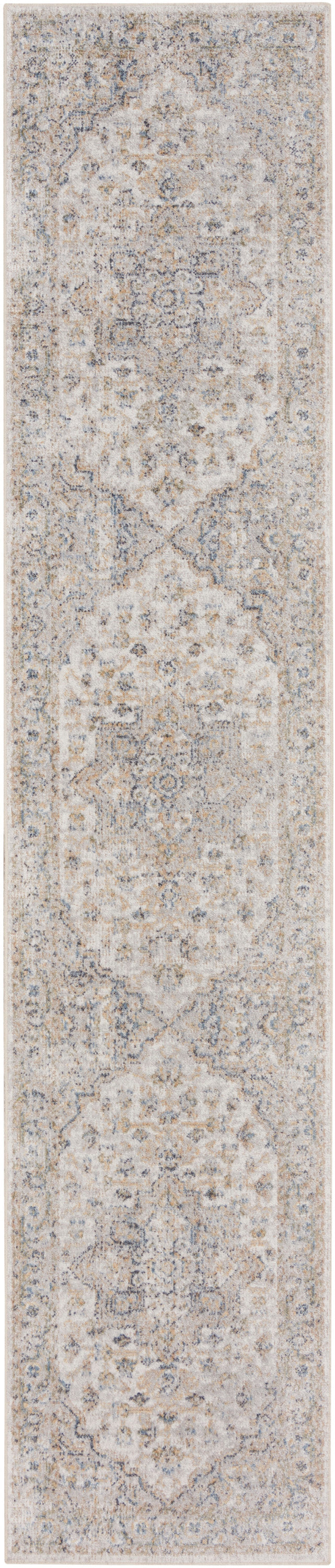 Nourison Home Astra Machine Washable ASW12 Silver Grey Traditional Power-loomed Rug