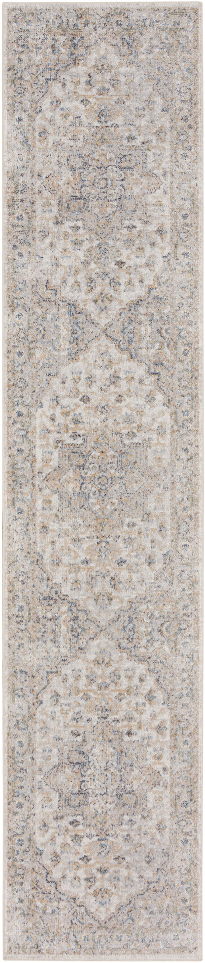 Nourison Home Astra Machine Washable ASW12 Silver Grey Traditional Power-loomed Rug