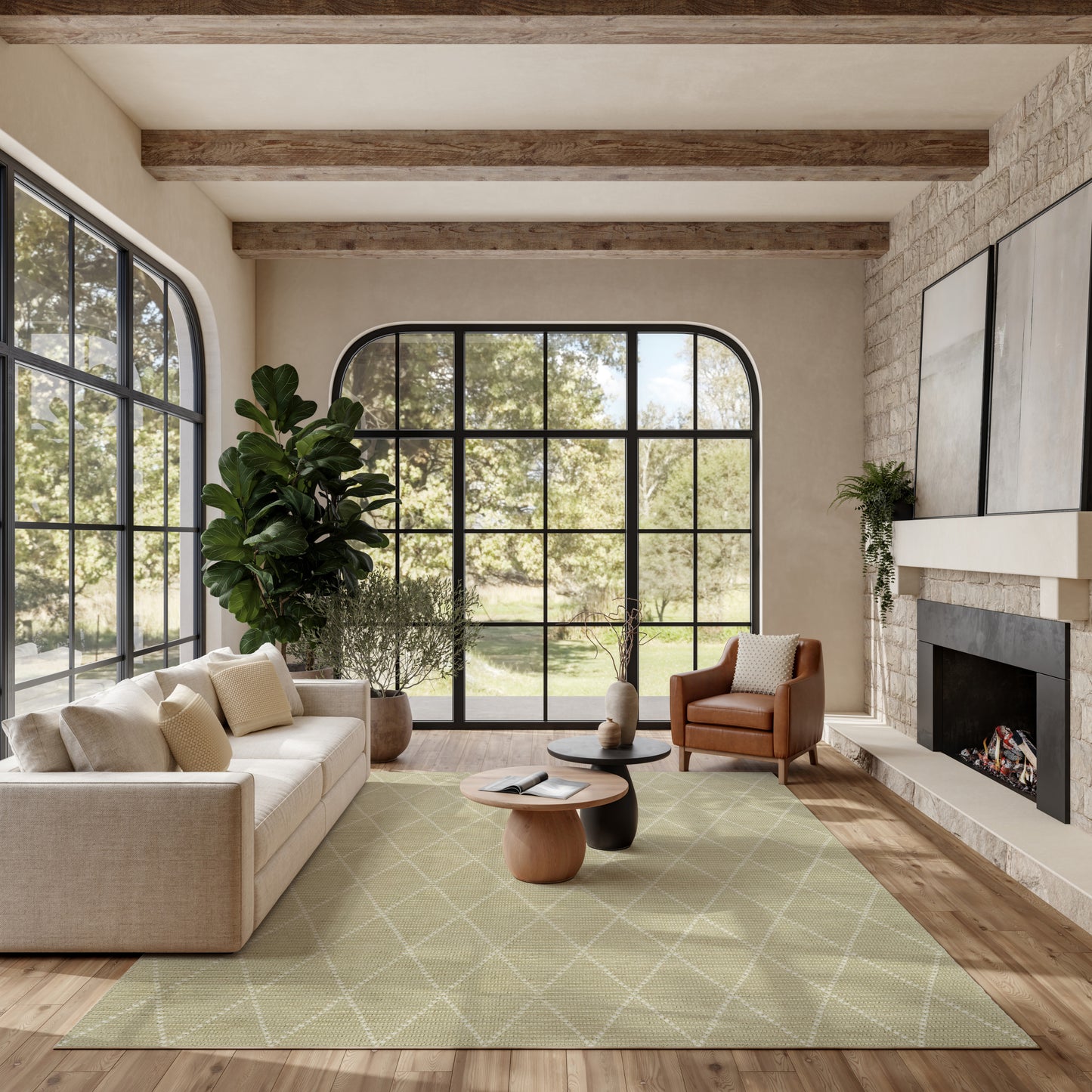 Nourison Home Azure  Sage  Contemporary