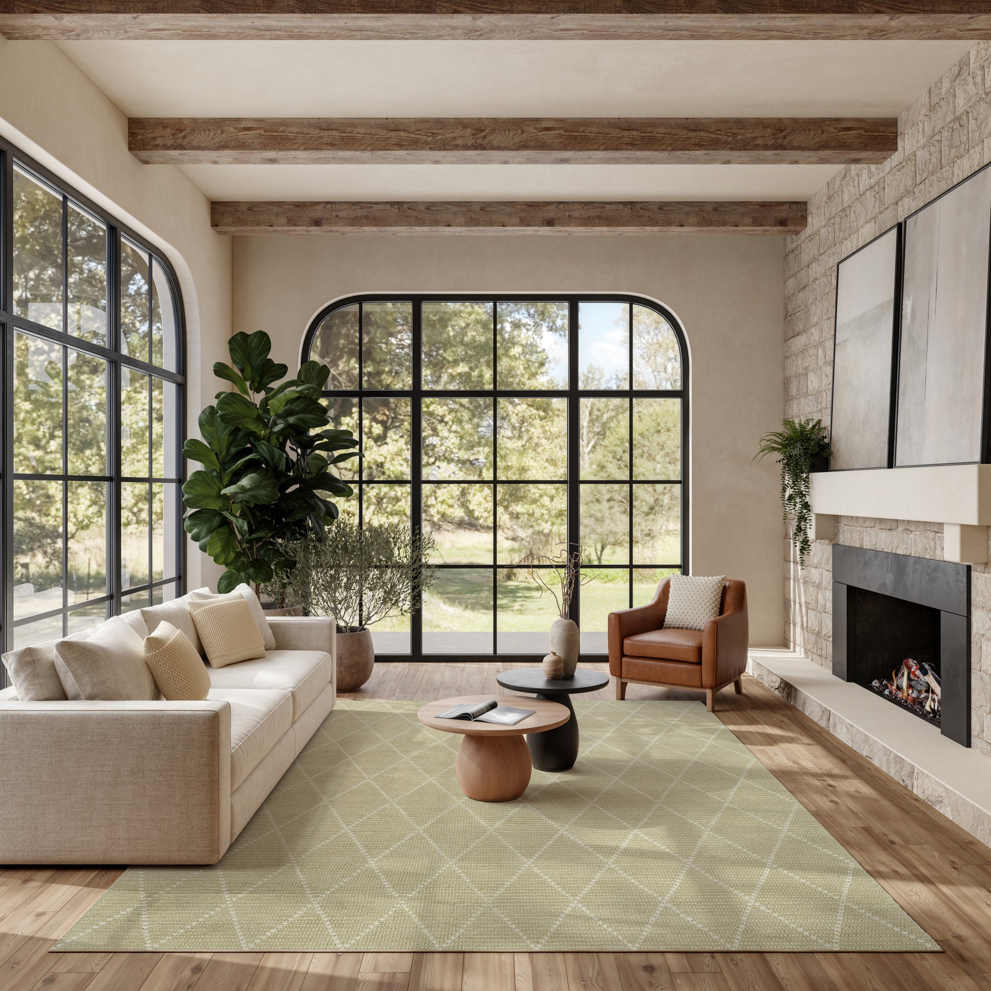 Nourison Home Azure  Sage  Contemporary