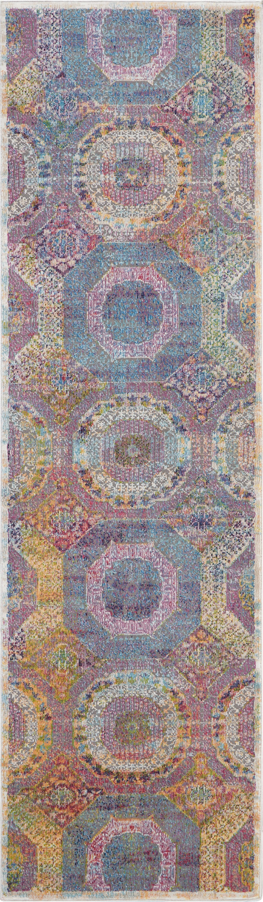 Nourison Home Ankara Global ANR05 Multicolor Transitional Power-loomed Rug