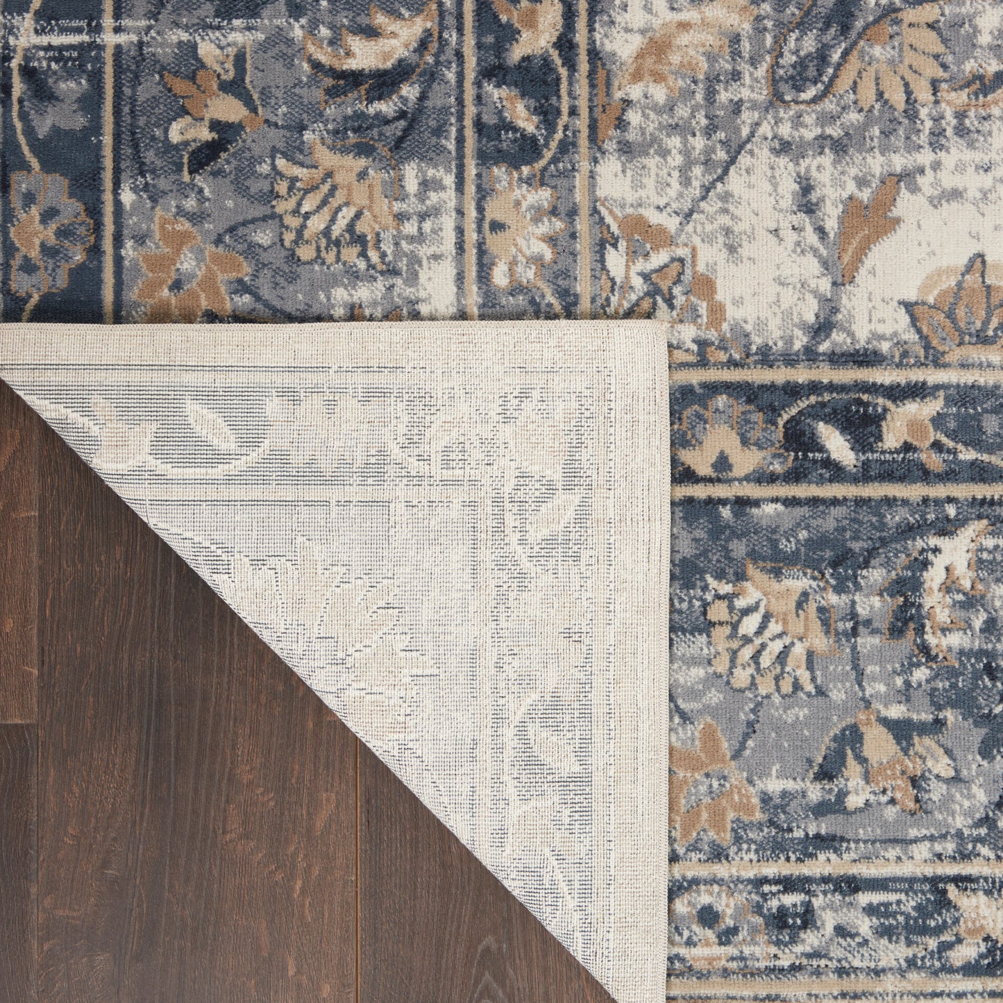 Nourison Home Malta  Blue Ivory  Traditional