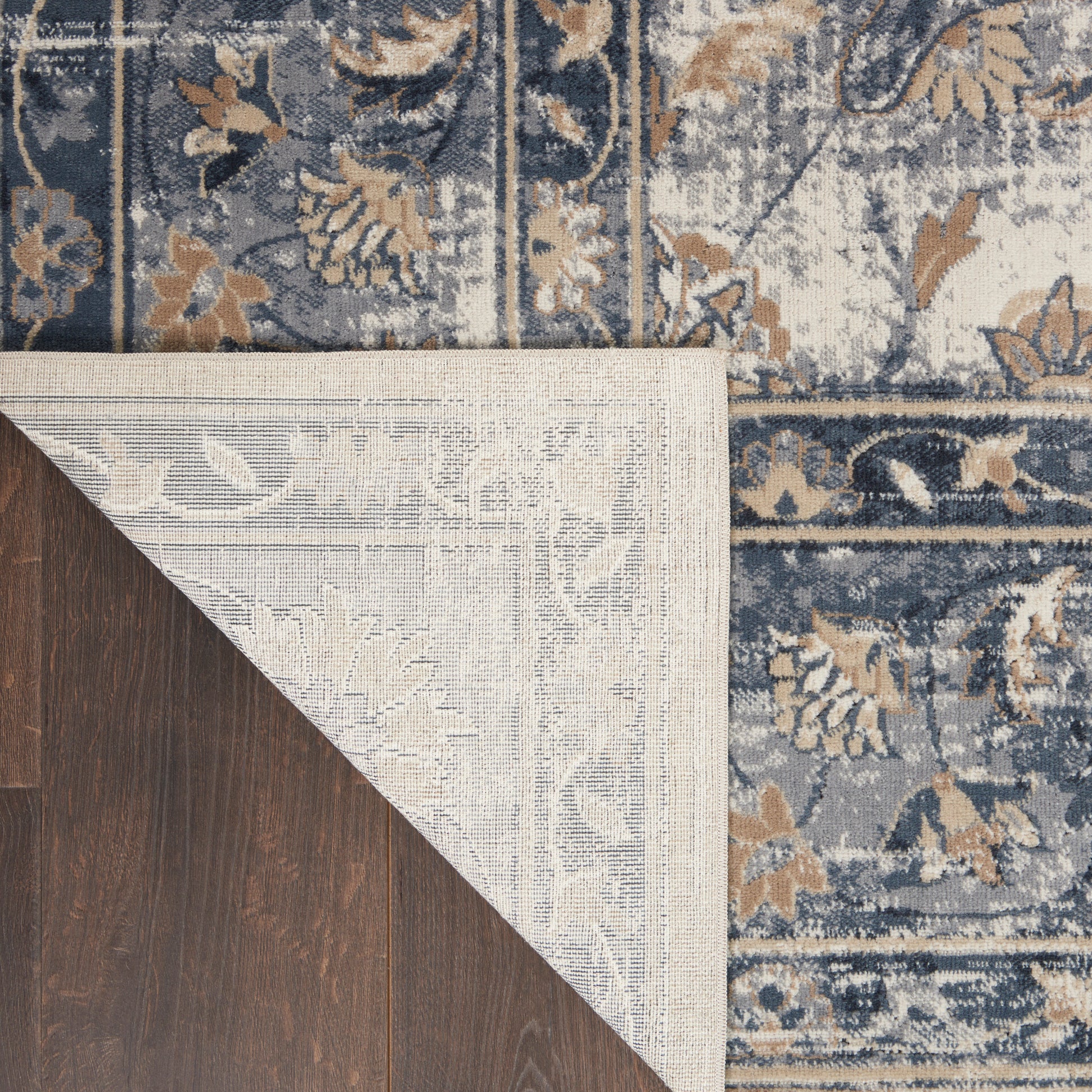 Nourison Home Malta  Blue Ivory  Traditional