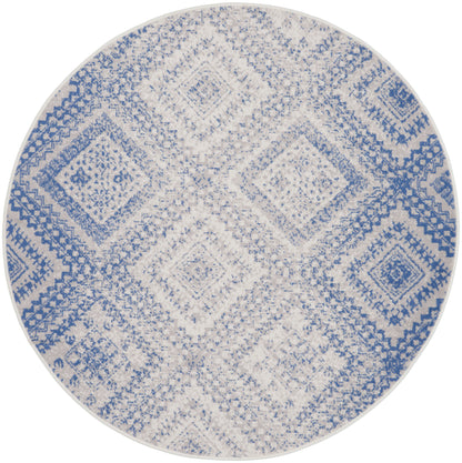 Nourison Home Whimsicle WHS17 Ivory Blue Contemporary Power-loomed Rug