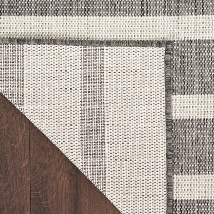 Nourison Home Positano  Charcoal Ivory  Contemporary