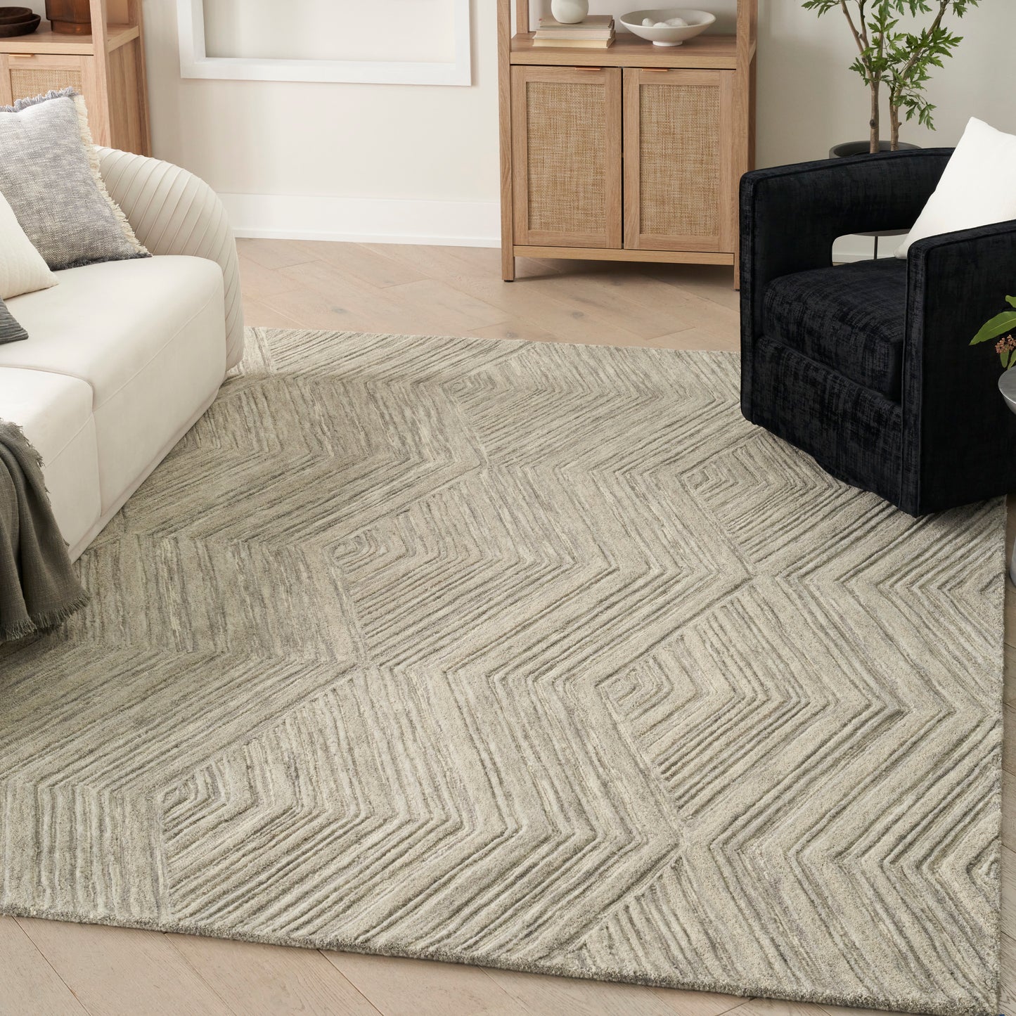 Nourison Home Graceful  Grey  Contemporary