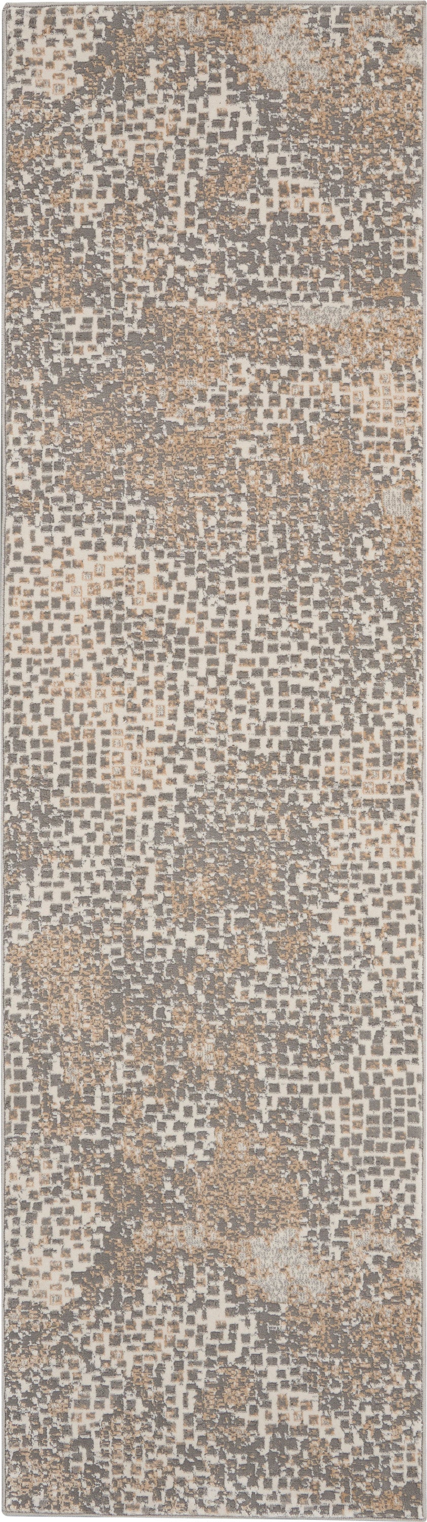 Michael Amini MA90 Uptown UPT02 Beige Grey Contemporary Power-loomed Rug