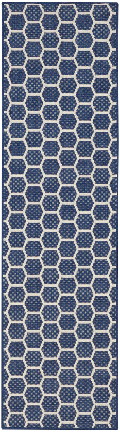 Nourison Home Twist Reversible TWS01 Navy Contemporary Loom-woven Rug