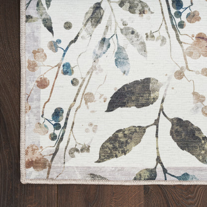 Nourison Home Nourison Washables  Ivory Multicolor  Traditional