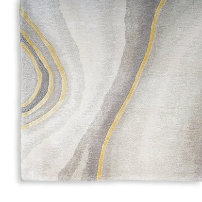 Nourison Home Prismatic  Charcoal Grey  Contemporary