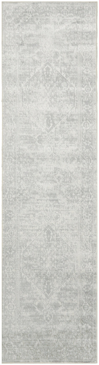 Nourison Home Astra Machine Washable ASW11 Light Grey Traditional Power-loomed Rug