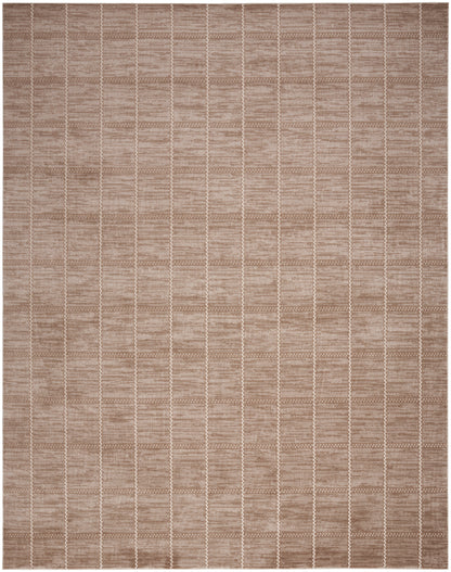 Nourison Home Serenity Home SRH05 Mocha Ivory Contemporary Loom-woven Rug
