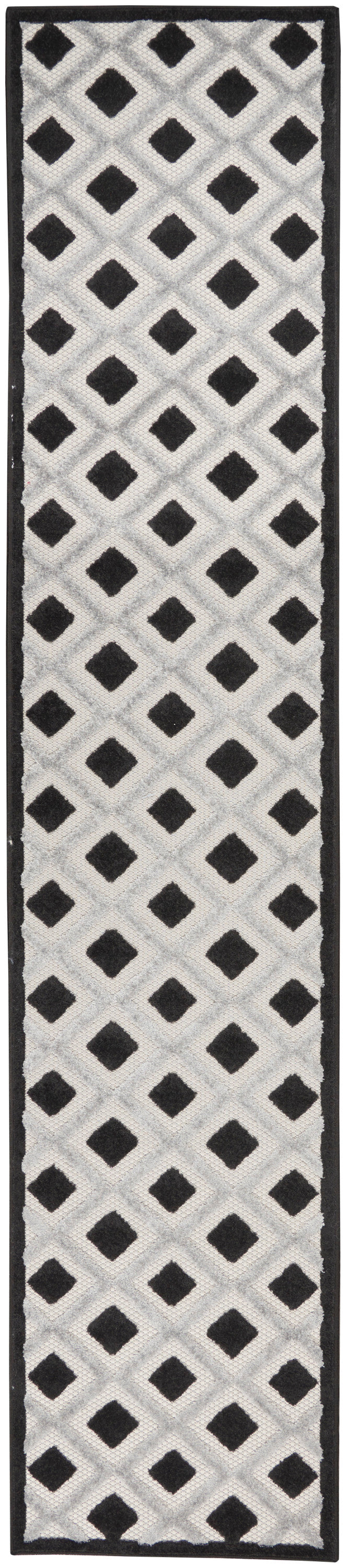 Nourison Home Aloha ALH26 Black White Contemporary Power-loomed Rugs