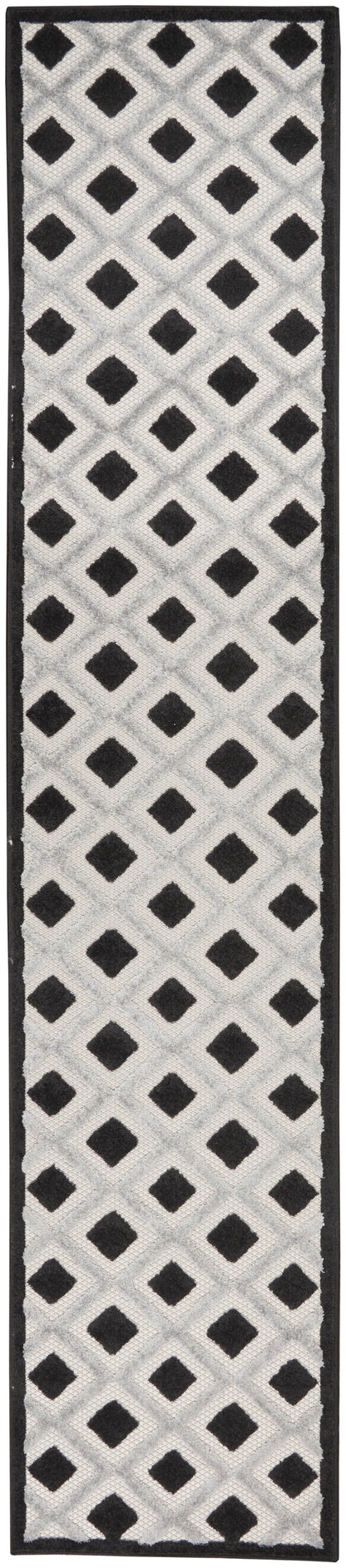 Nourison Home Aloha ALH26 Black White Contemporary Power-loomed Rugs