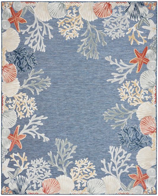 Nourison Home Suncoast  Denim Multicolor  Contemporary