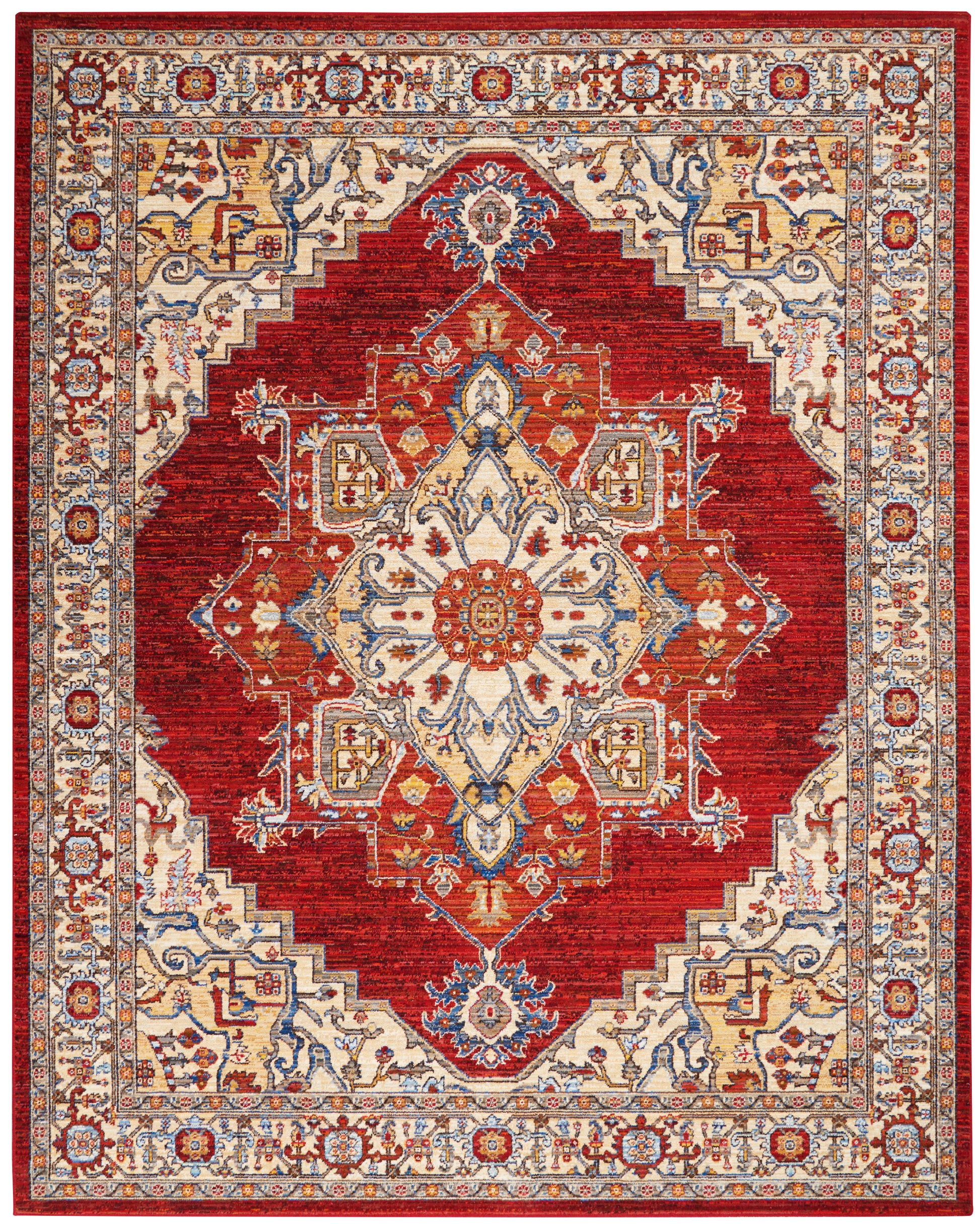 Nourison Home Majestic  Red  Traditional