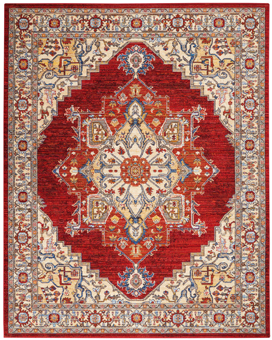 Nourison Home Majestic  Red  Traditional