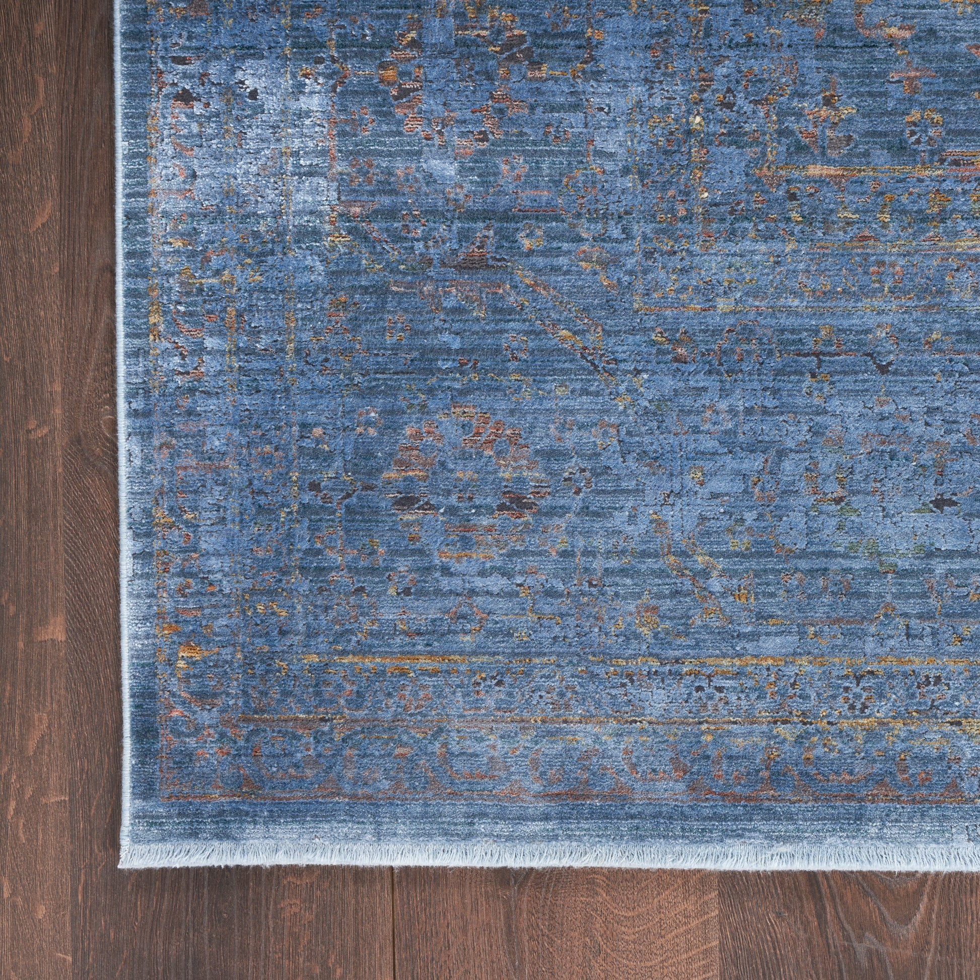 Nourison Home Luxurious  Blue  Traditional