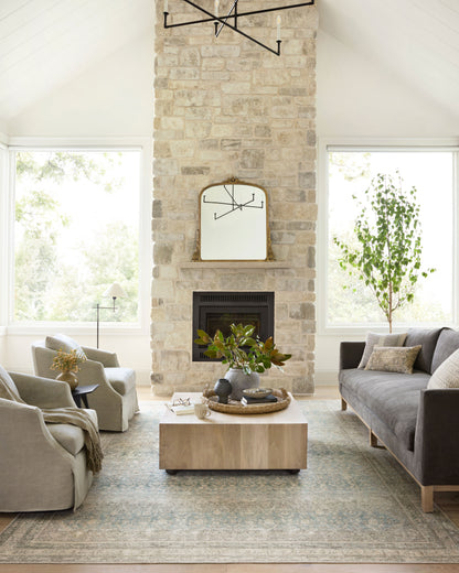 Angela Rose x Loloi Aubrey  Jade Natural Traditional