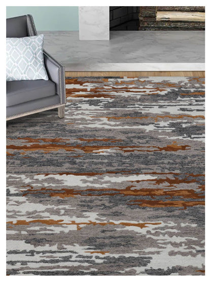 Limited ADELAIDE AD - 103 ORANGE Transitional Tufted Rug - Rugs - Limited - Atlanta Designer Rugs