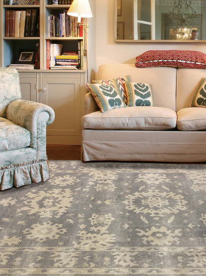 Artisan Jessica Grey Traditional Knotted Rug - Rugs - Artisan - Atlanta Designer Rugs