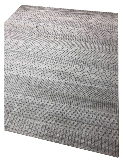 Artisan Marion Ivory Silver Transitional Knotted Rug - Rugs - Artisan - Atlanta Designer Rugs