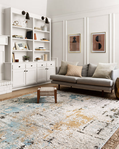 Loloi II Alchemy  Stone Slate Contemporary