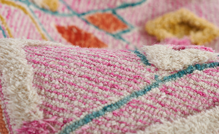 Momeni Allegro  Pink  Contemporary