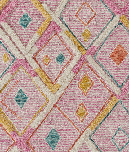 Momeni Allegro  Pink  Contemporary