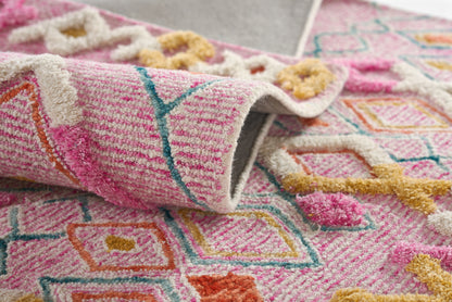 Momeni Allegro  Pink  Contemporary