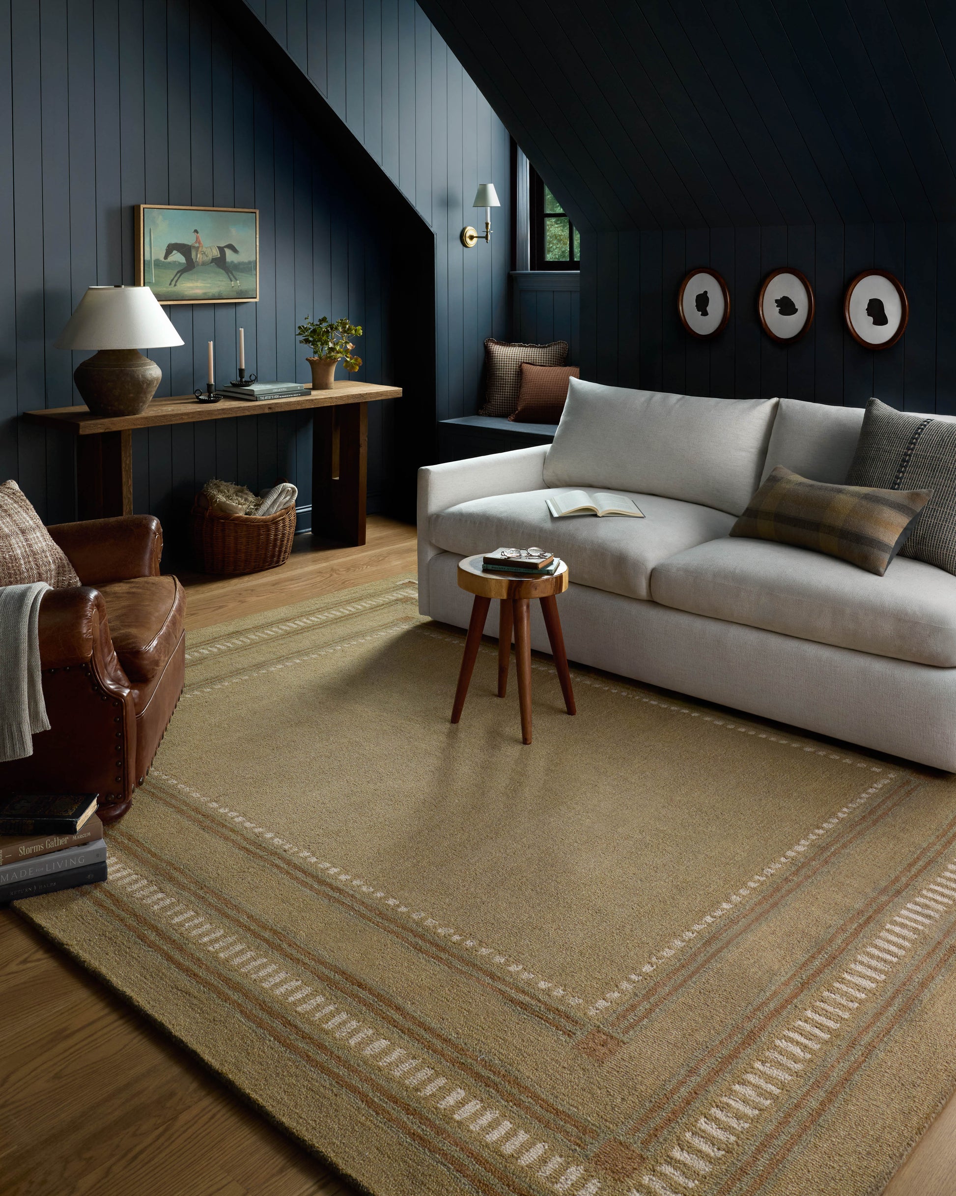 Chris Loves Julia x Loloi Alfie  Green Natural Contemporary