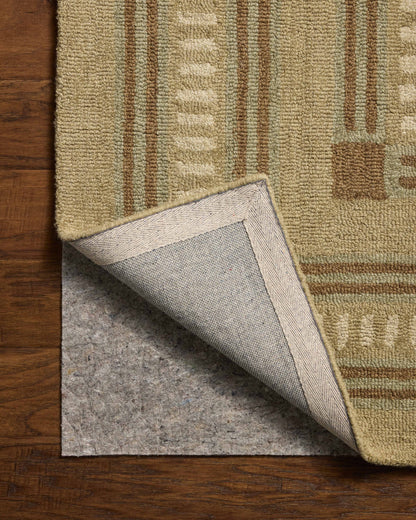 Chris Loves Julia x Loloi Alfie  Green Natural Contemporary