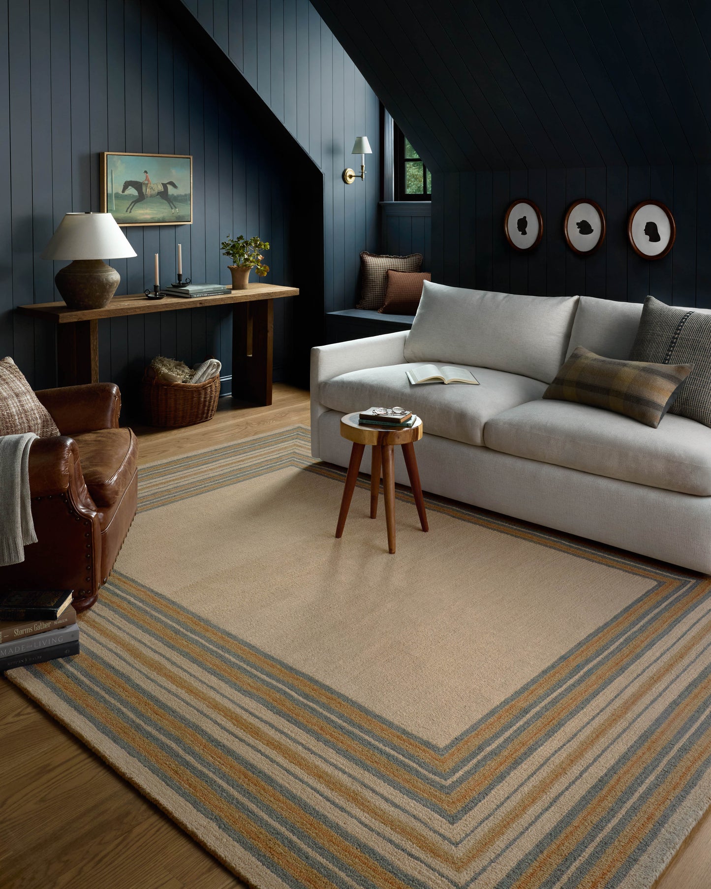 Chris Loves Julia x Loloi Alfie  Natural Multi Contemporary